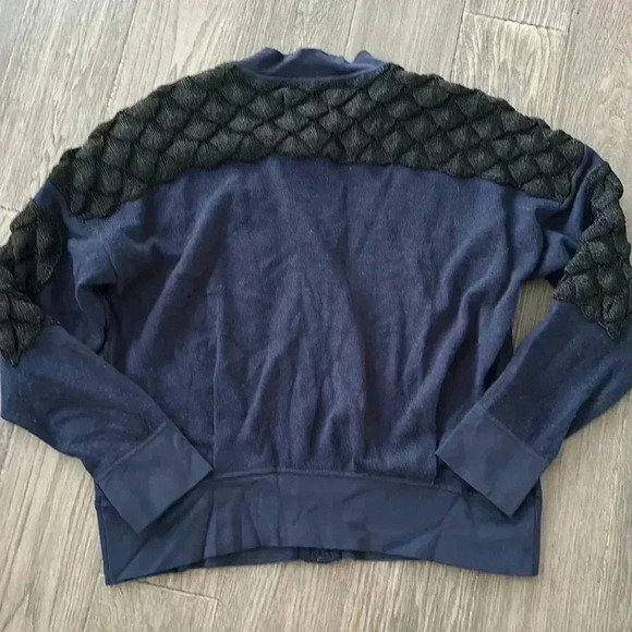 🔥Eleven Paris🔥 | Dark Navy  wool blend zip up sweater - Picture 13 of 15